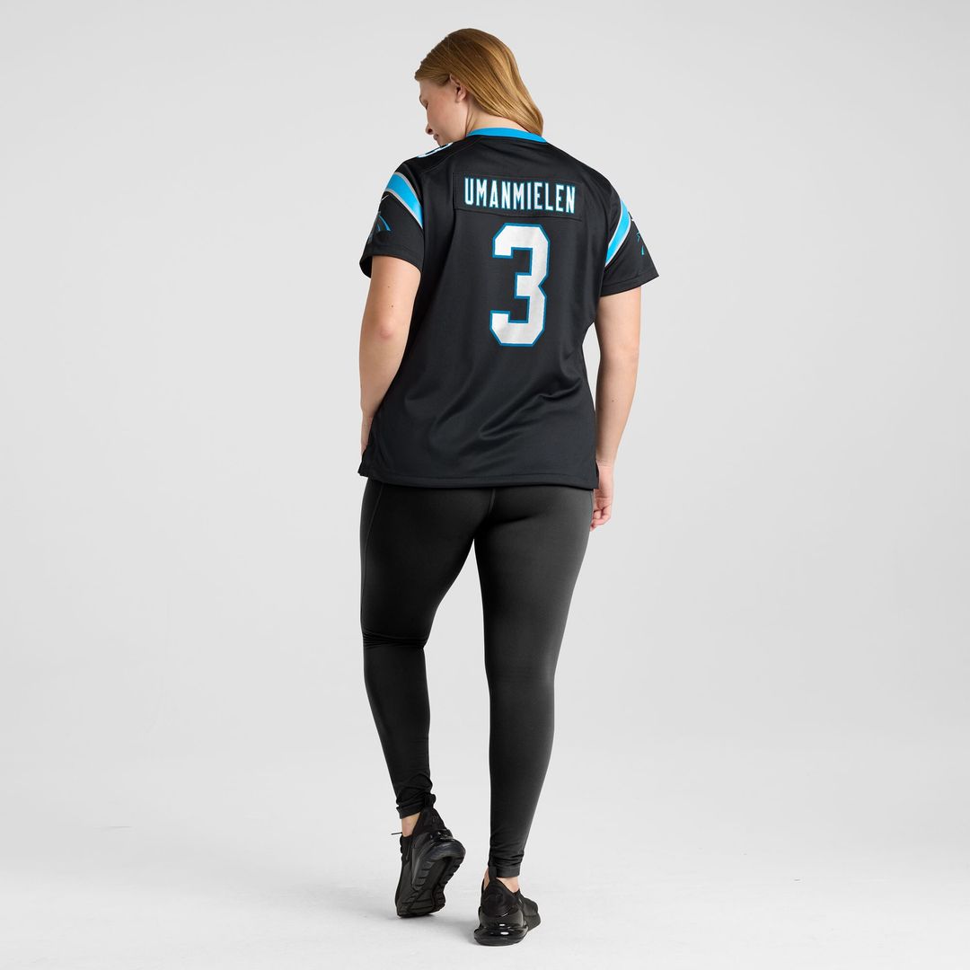 Princely Umanmielen Carolina Panthers Women's Team Game Jersey - Black