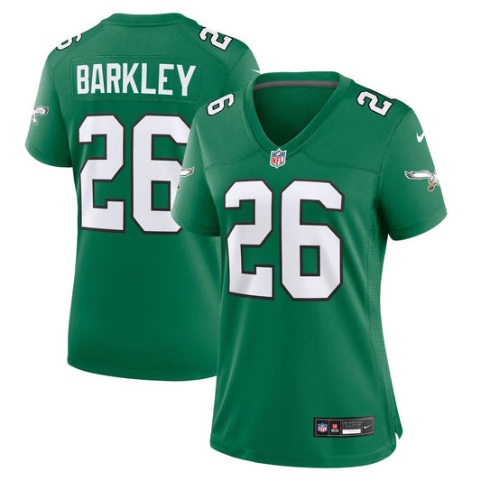 Saquon Barkley Philadelphia Eagles Women's Alternate Game Jersey - Kelly Green