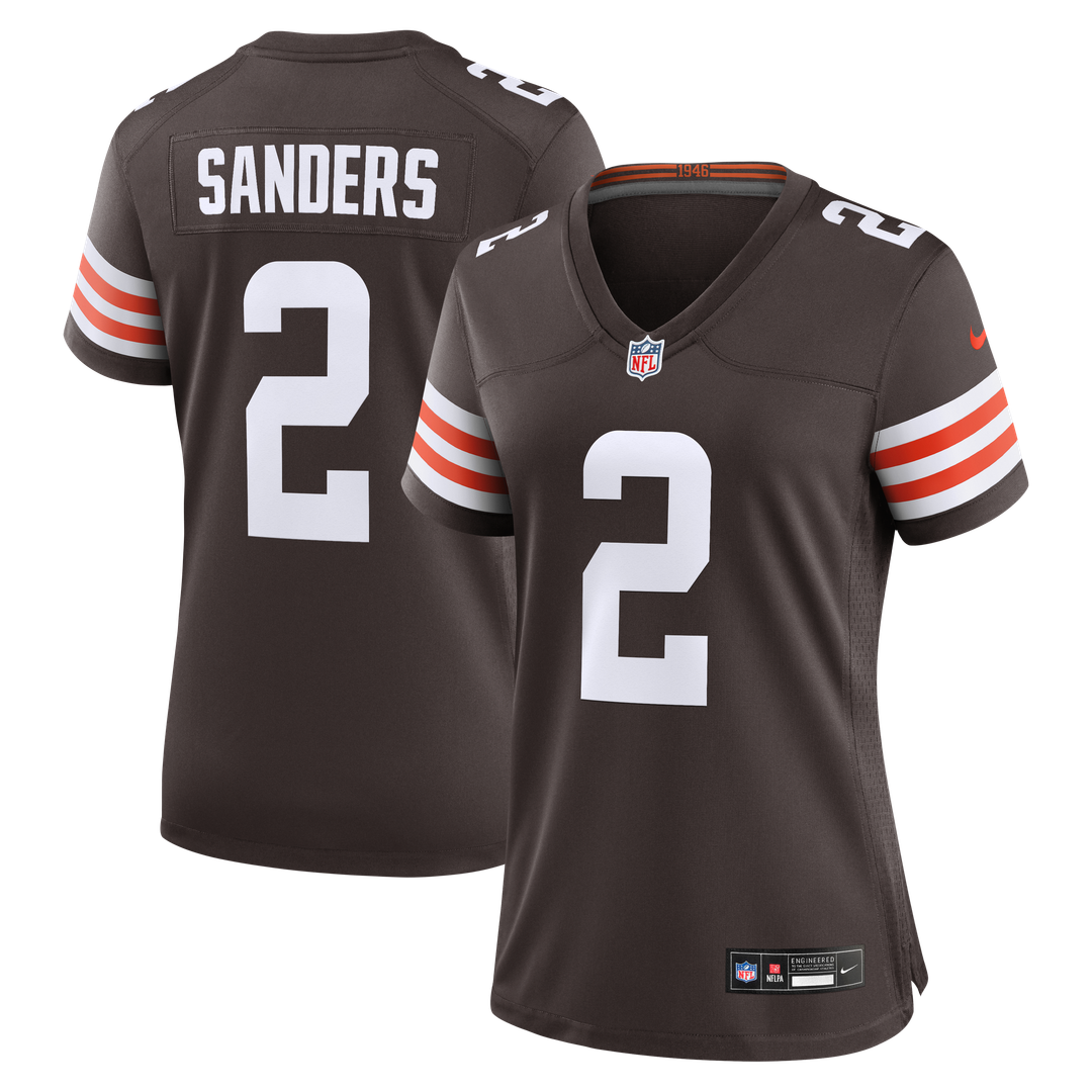 Shedeur Sanders Cleveland Browns Women's Team Game Jersey - Brown