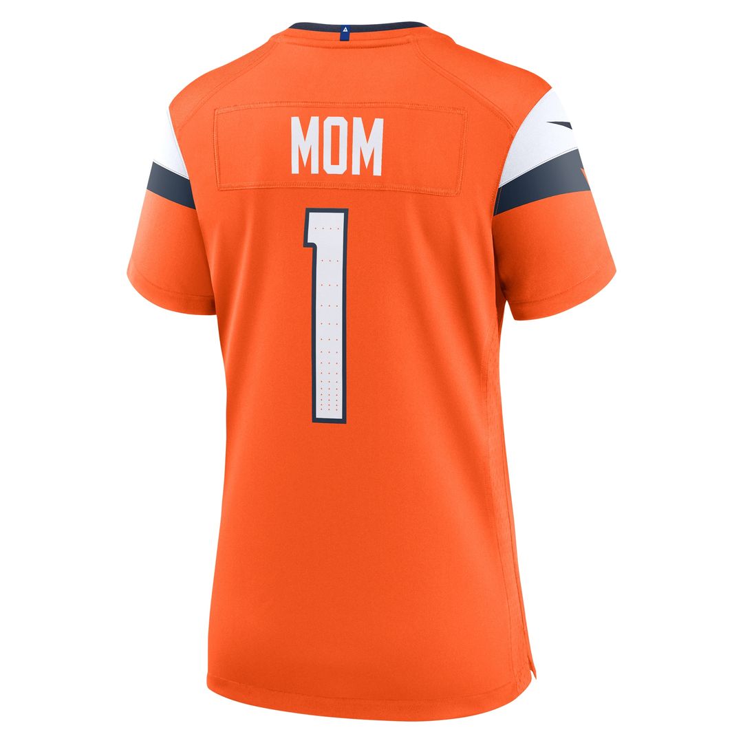 Denver Broncos Women's #1 Mom Game Jersey - Orange