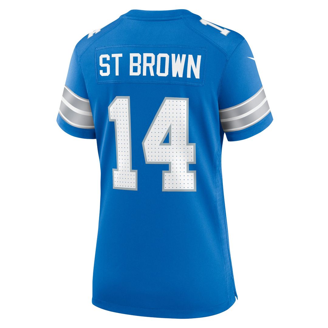 Amon-Ra St. Brown Detroit Lions Women's White Game Jersey - White