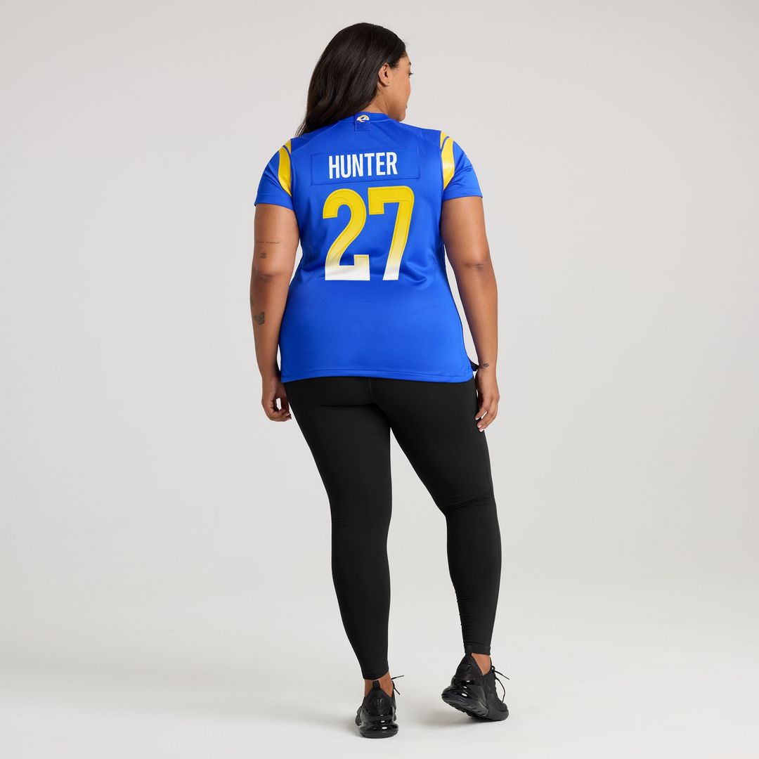Jarquez Hunter Los Angeles Rams Women's Team Game Jersey - Royal