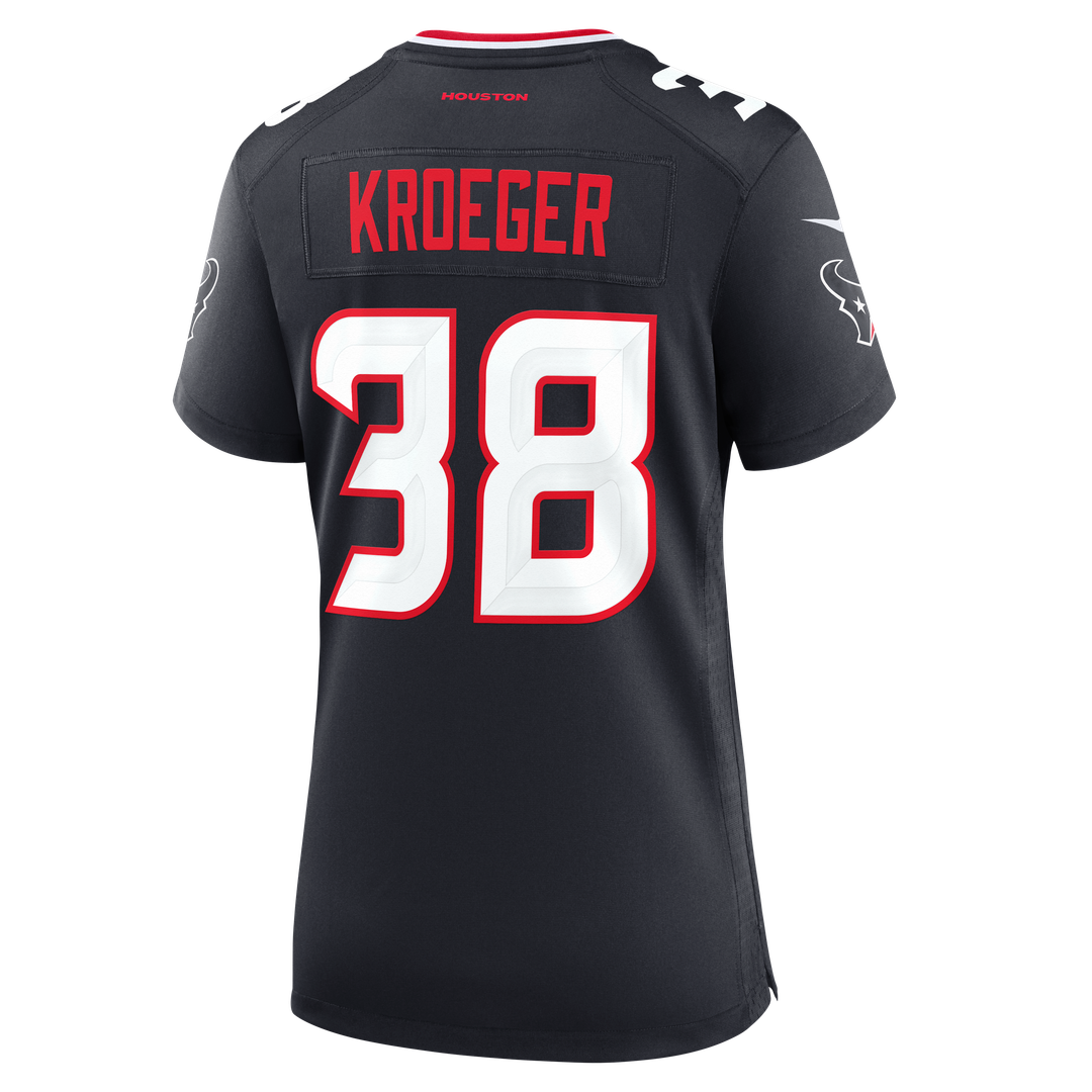 Kai Kroeger Houston Texans Women's Team Game Jersey - Navy