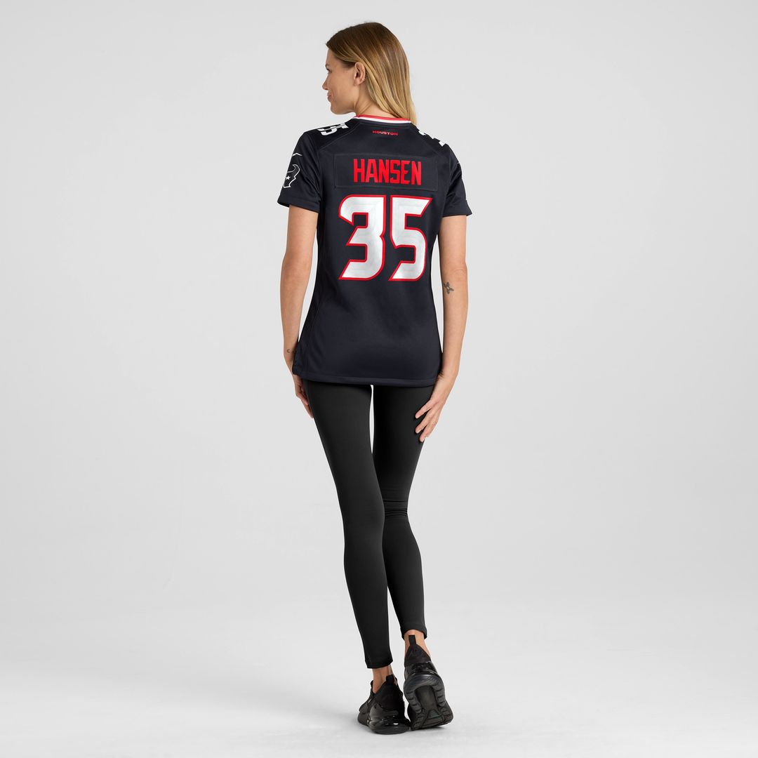 Jake Hansen Houston Texans Women's Team Game Jersey - Navy