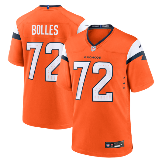 Garett Bolles Denver Broncos Team Game Jersey - Orange