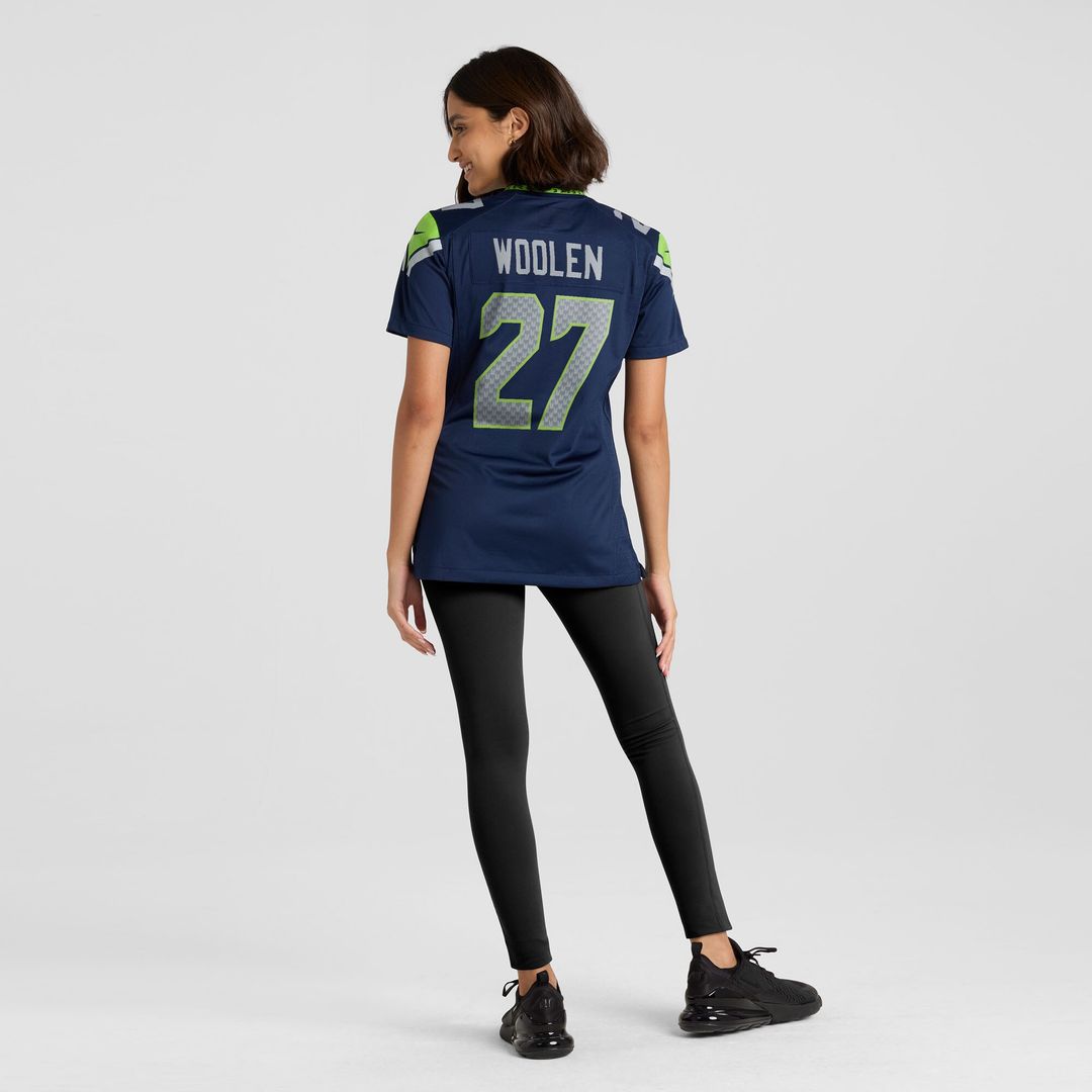 Riq Woolen Seattle Seahawks Women's Team Game Jersey - College Navy