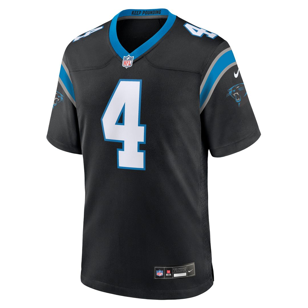 Tetairoa McMillan Carolina Panthers Team Game Jersey - Black