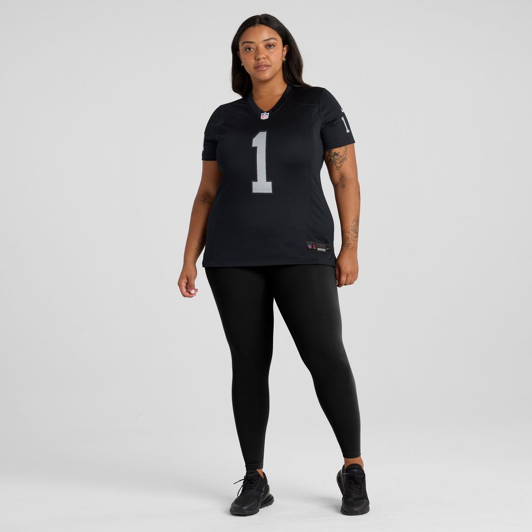 Number 1 Bride Las Vegas Raiders Women's Game Jersey - Black