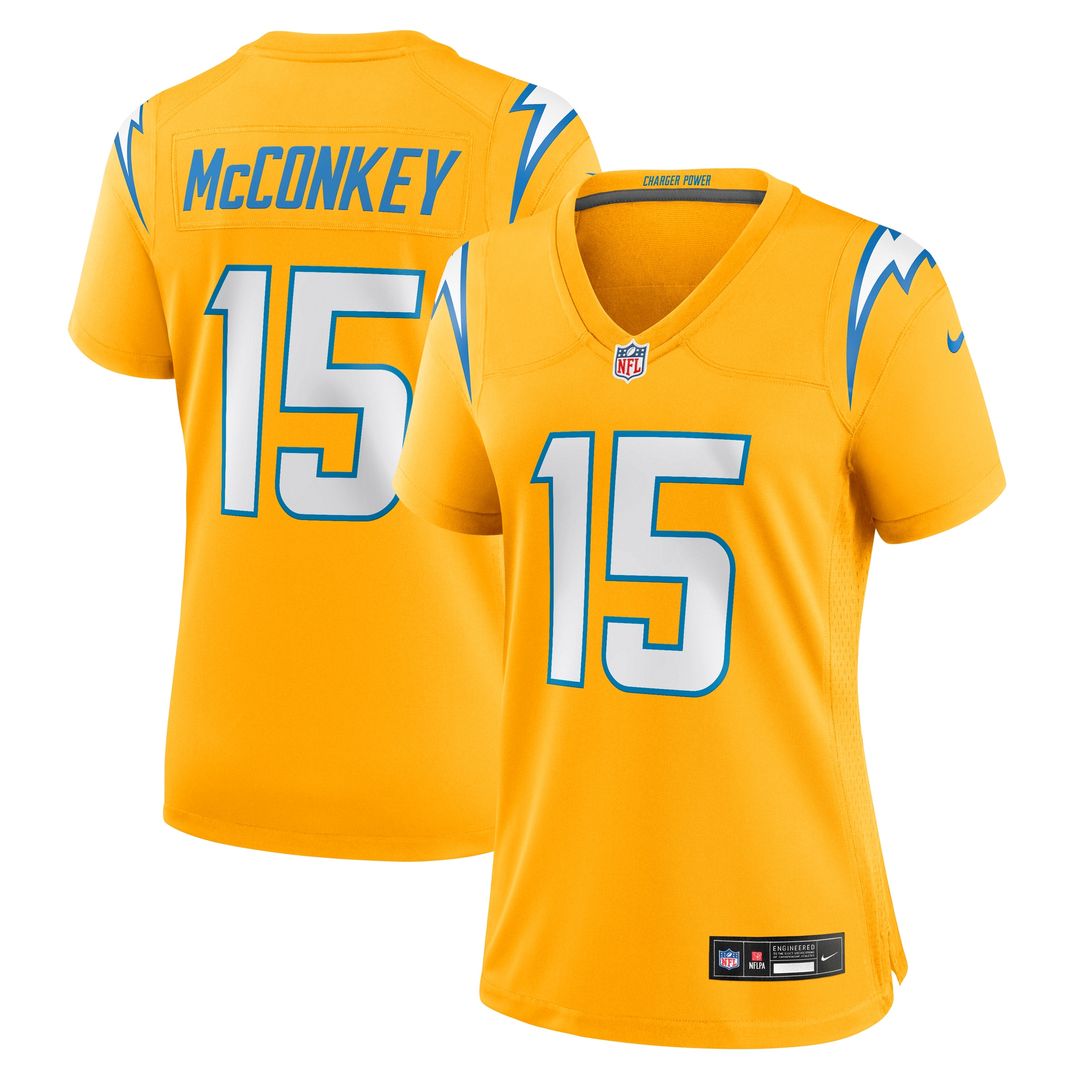 Ladd McConkey Los Angeles Chargers Women's Alternate Super Chargers Game Jersey - Navy