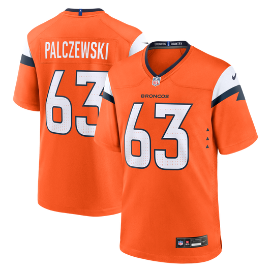 Alex Palczewski Denver Broncos Team Game Jersey - Orange