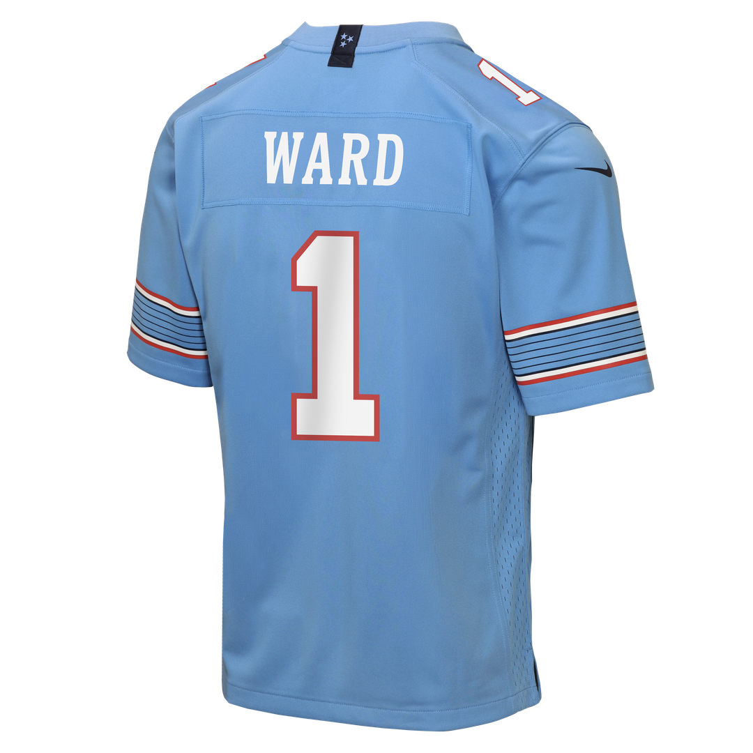 Cameron Ward Tennessee Titans Youth Game Jersey - Light Blue