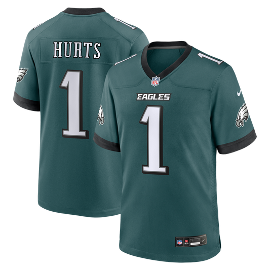 Jalen Hurts Philadelphia Eagles Team Game Jersey - Midnight Green