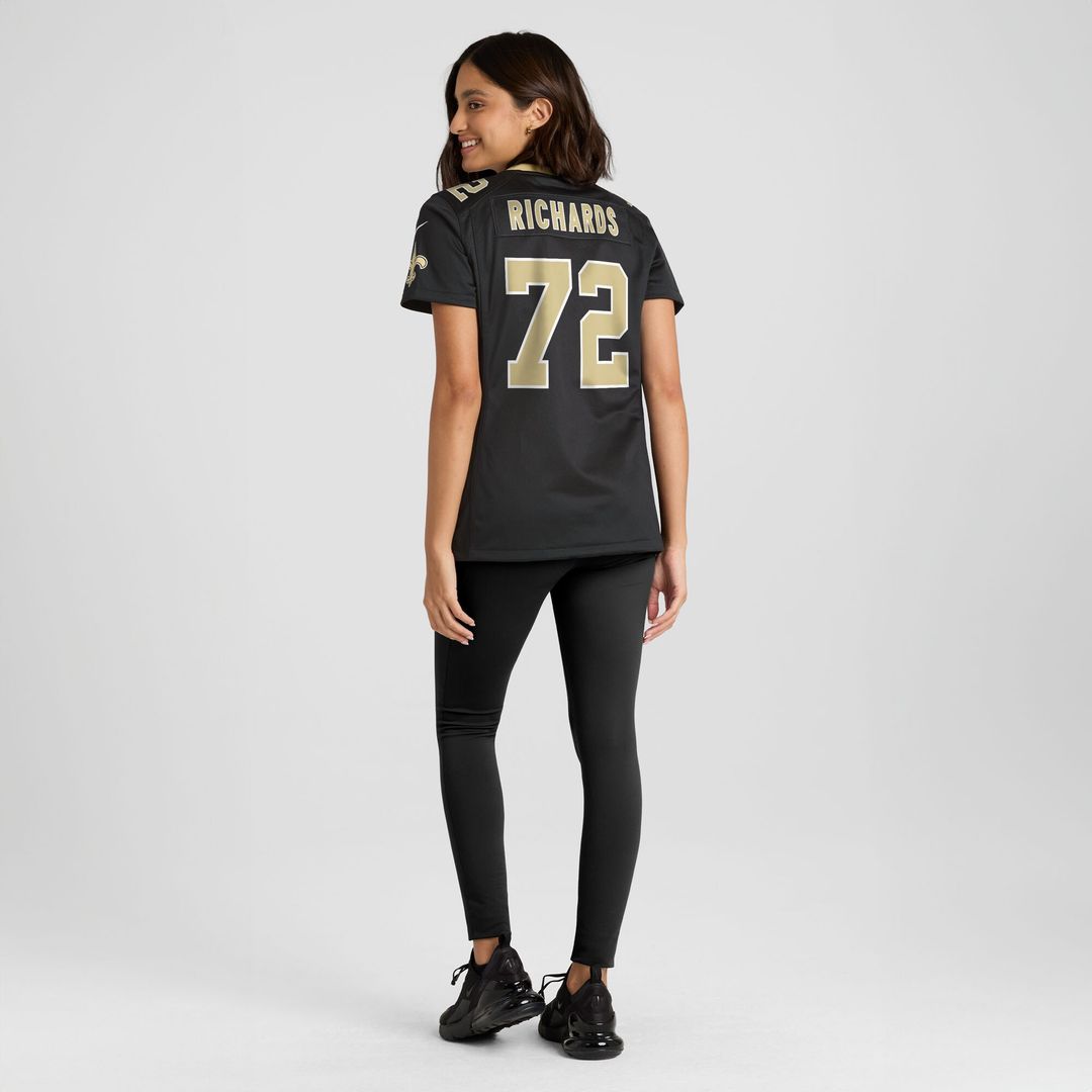 Asim Richards New Orleans Saints Women's Team Game Jersey - Black