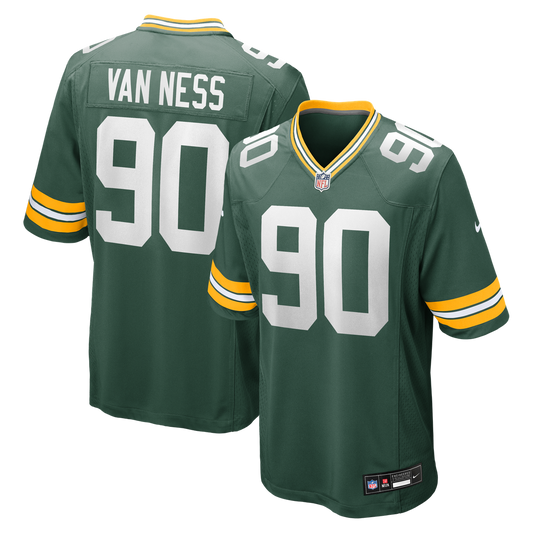 Lukas Van Ness Green Bay Packers Game Jersey - Green