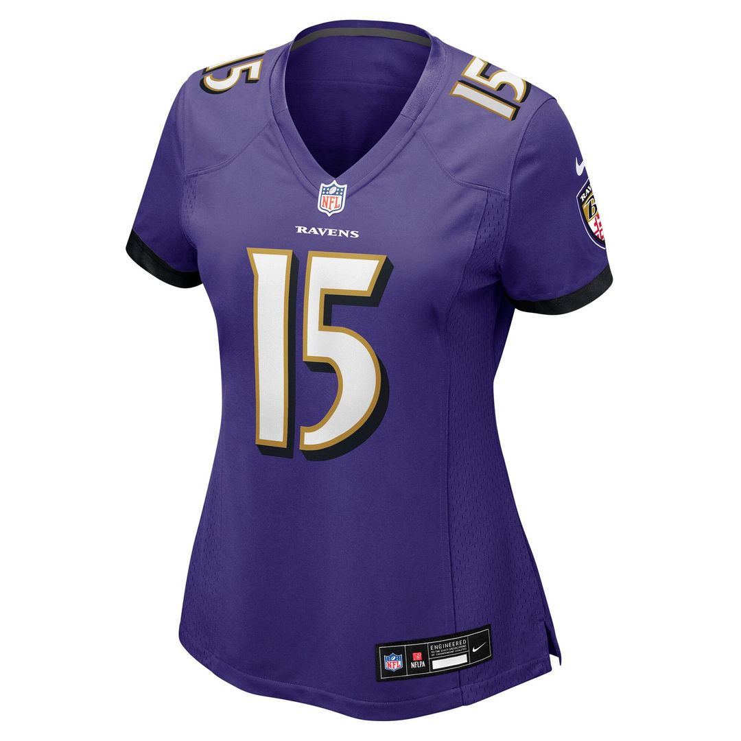 Cooper Rush Baltimore Ravens Women's Team Game Jersey - Purple