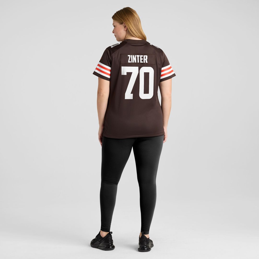 Zak Zinter Cleveland Browns Women's Game Jersey - Brown