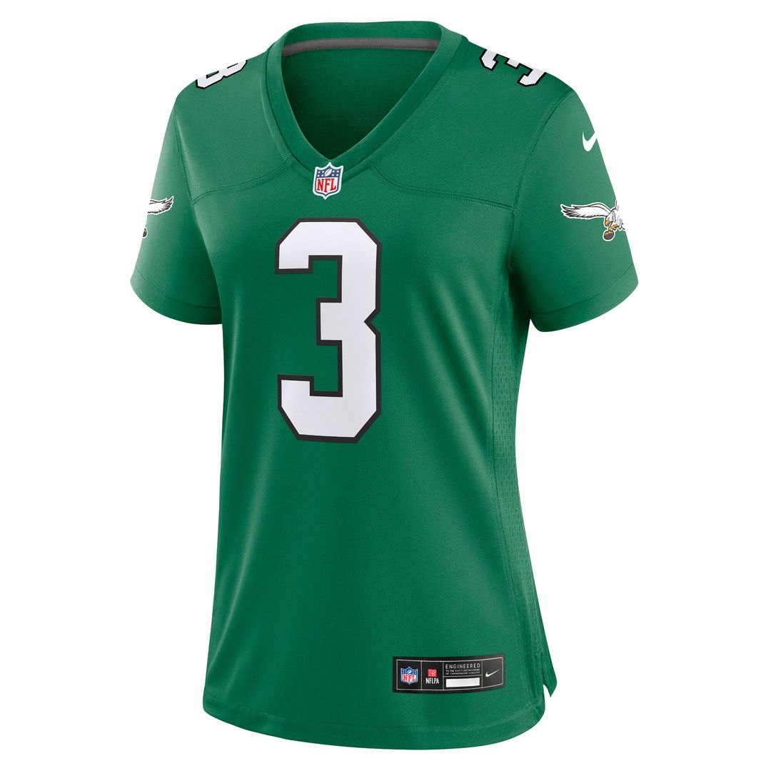 Nolan Smith Philadelphia Eagles Women's Alternate Game Jersey - Kelly Green
