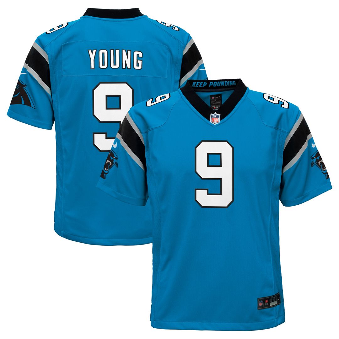 Bryce Young Carolina Panthers Youth Game Jersey - Black