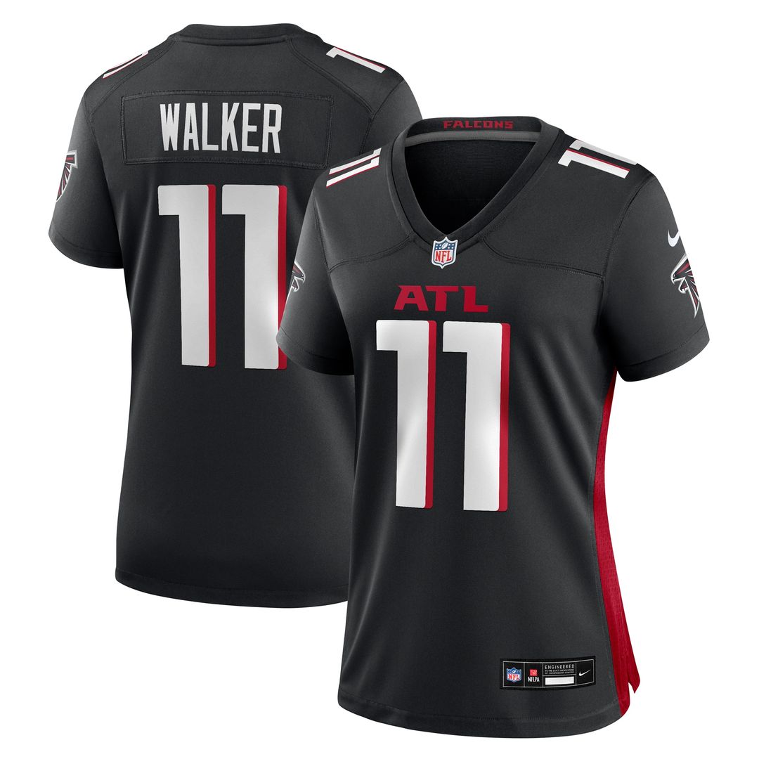 Jalon Walker Atlanta Falcons Women's Team Game Jersey - Black