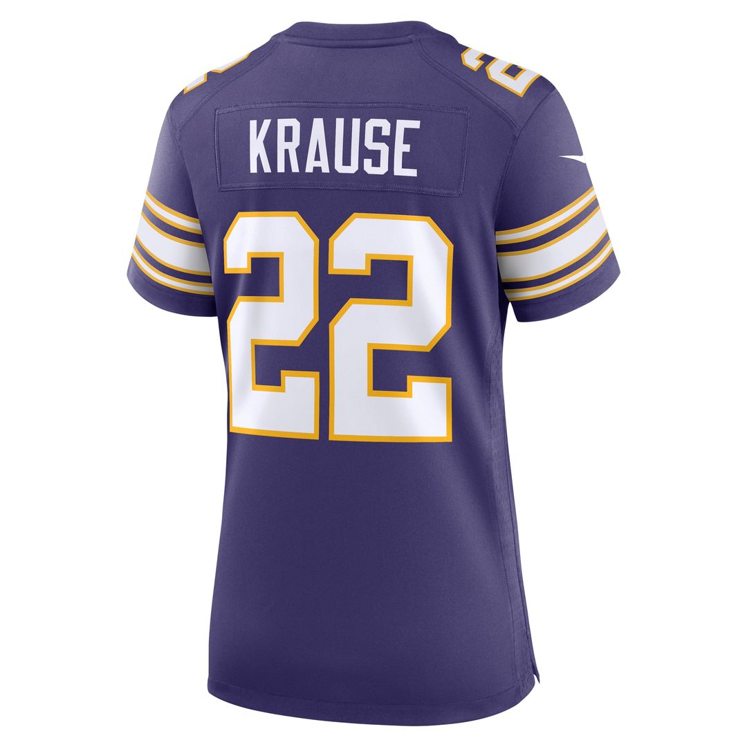 Paul Krause Minnesota Vikings Women's Classic Retired Player Jersey - Purple