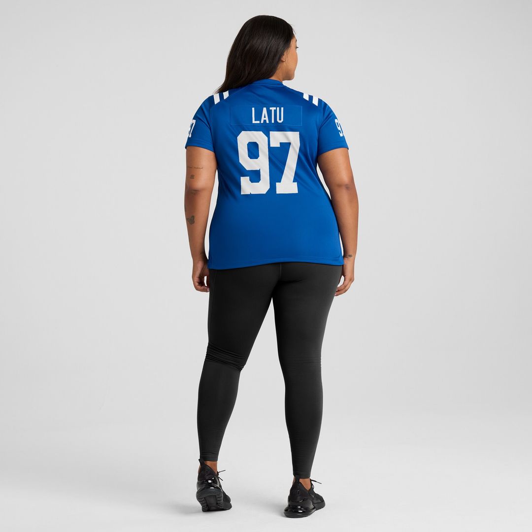 Laiatu Latu Indianapolis Colts Women's Game Jersey - Royal