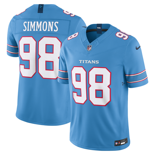 Jeffery Simmons Tennessee Titans Vapor F.U.S.E. Sewn Down Limited Jersey - Light Blue