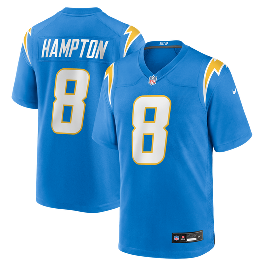 Omarion Hampton Los Angeles Chargers Team Game Jersey - Powder Blue