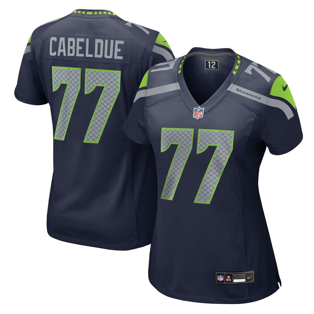 Bryce Cabeldue Seattle Seahawks Women's Team Game Jersey - College Navy