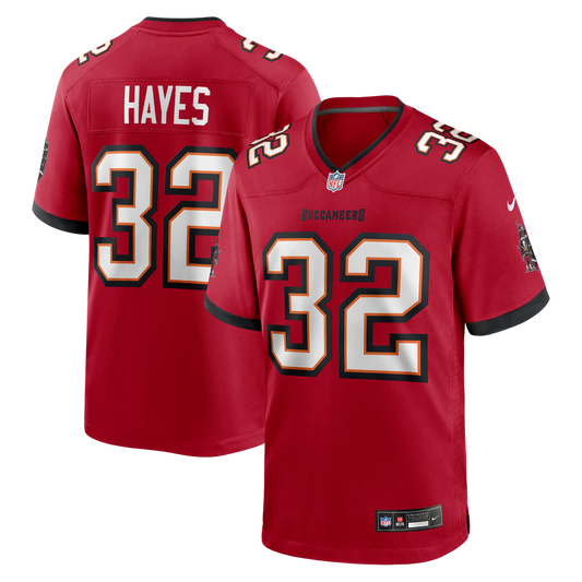 Josh Hayes Tampa Bay Buccaneers Game Jersey - Red