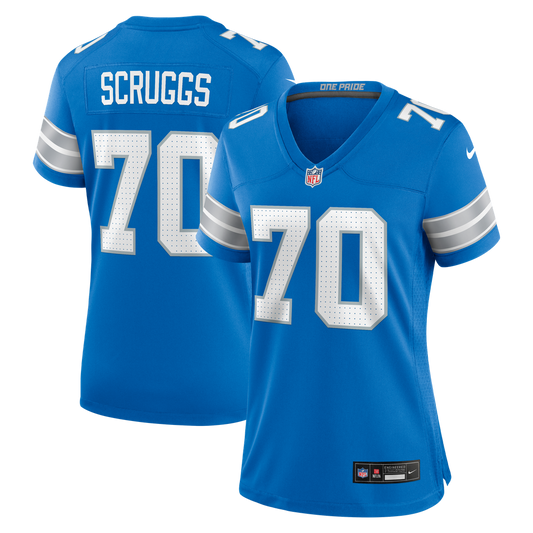 Juice Scruggs Detroit Lions Women's Team Game Jersey - Blue
