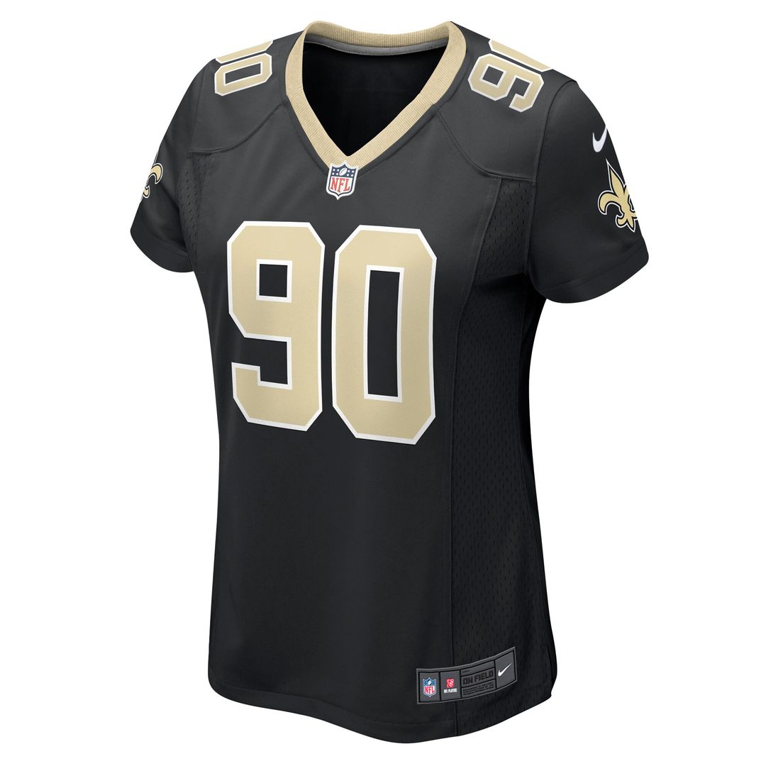 Bryan Bresee New Orleans Saints Women's Game Jersey - Black