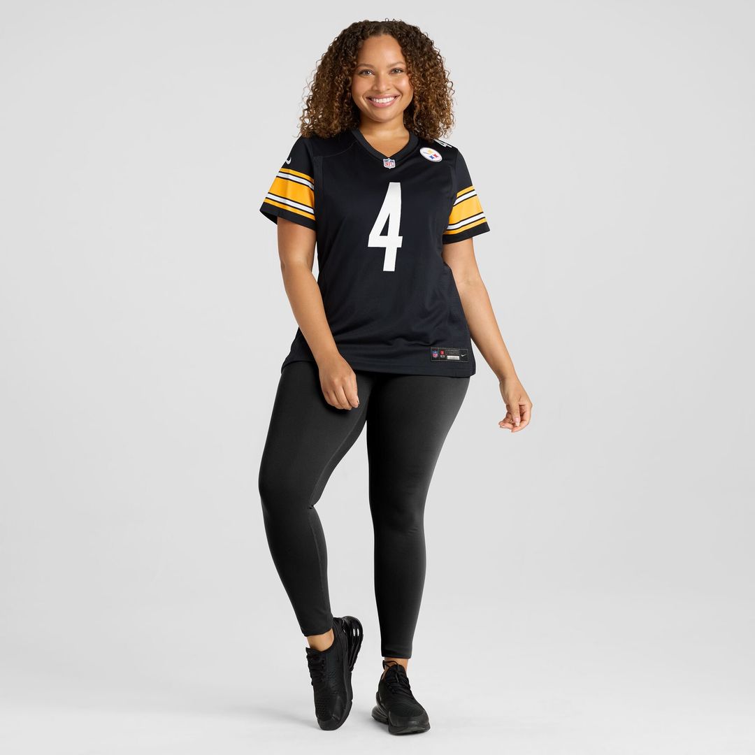 DK Metcalf Pittsburgh Steelers Women's Team Game Jersey - Black
