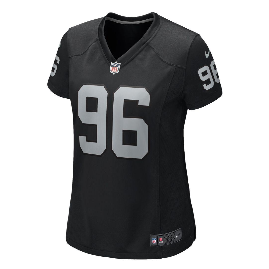 Jonah Laulu Las Vegas Raiders Women's Game Jersey - Black