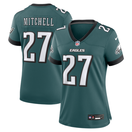 Quinyon Mitchell Philadelphia Eagles Women's Team Game Jersey - Midnight Green