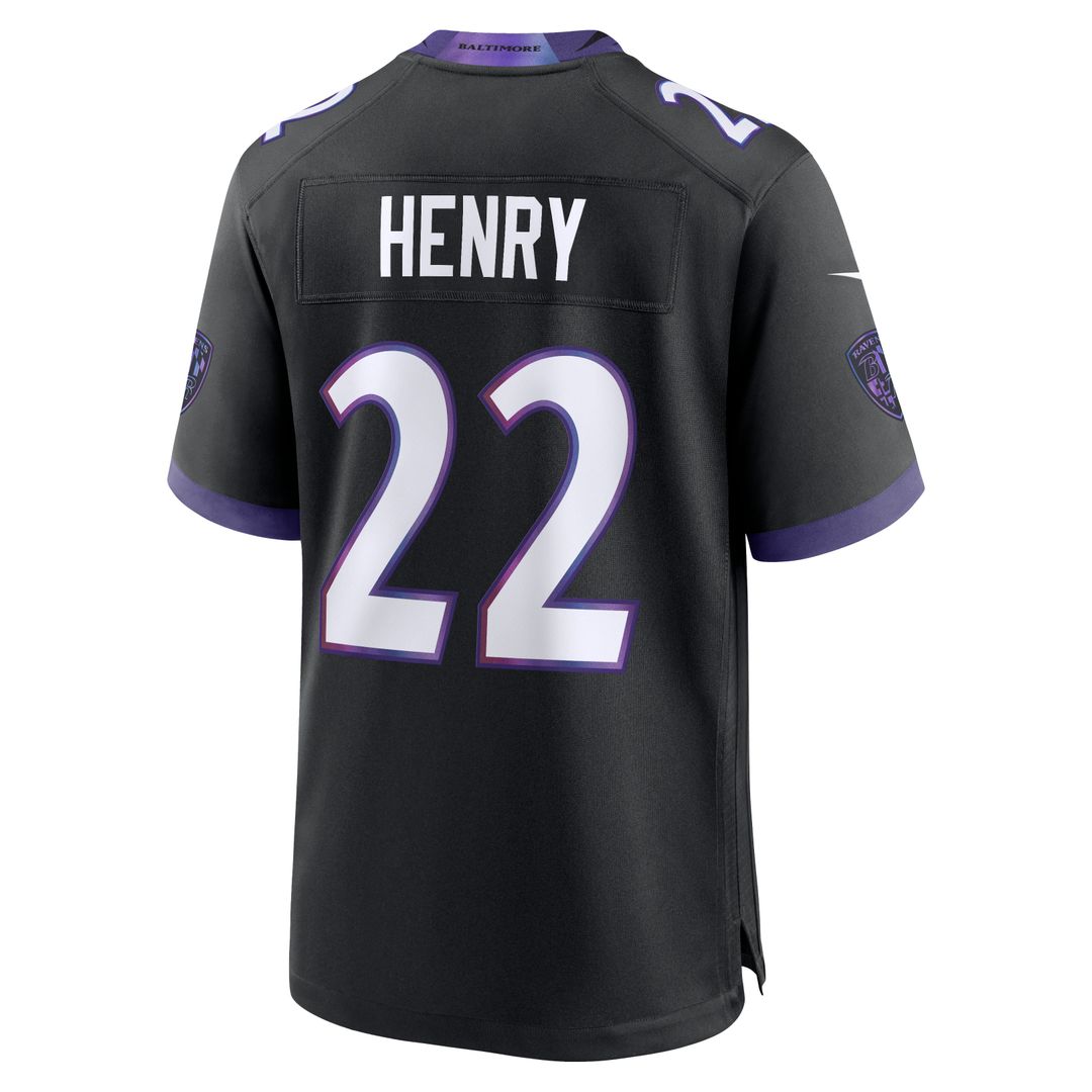 Derrick Henry Baltimore Ravens Game Jersey - White