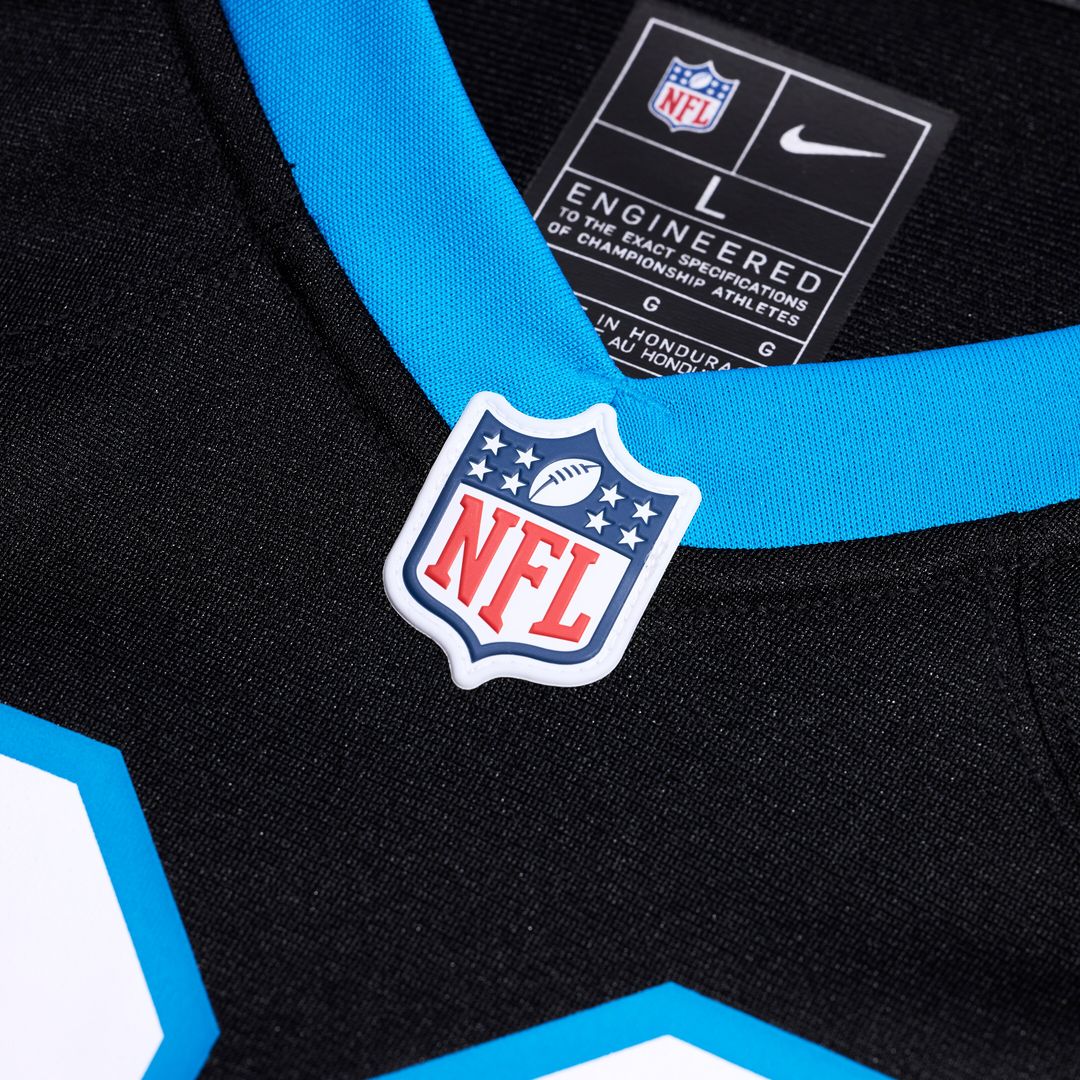 Maema Njongmeta Carolina Panthers Team Game Jersey - Black