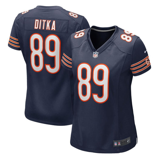 Mike Ditka Chicago Bears Women's Game Retired Player Jersey - Navy