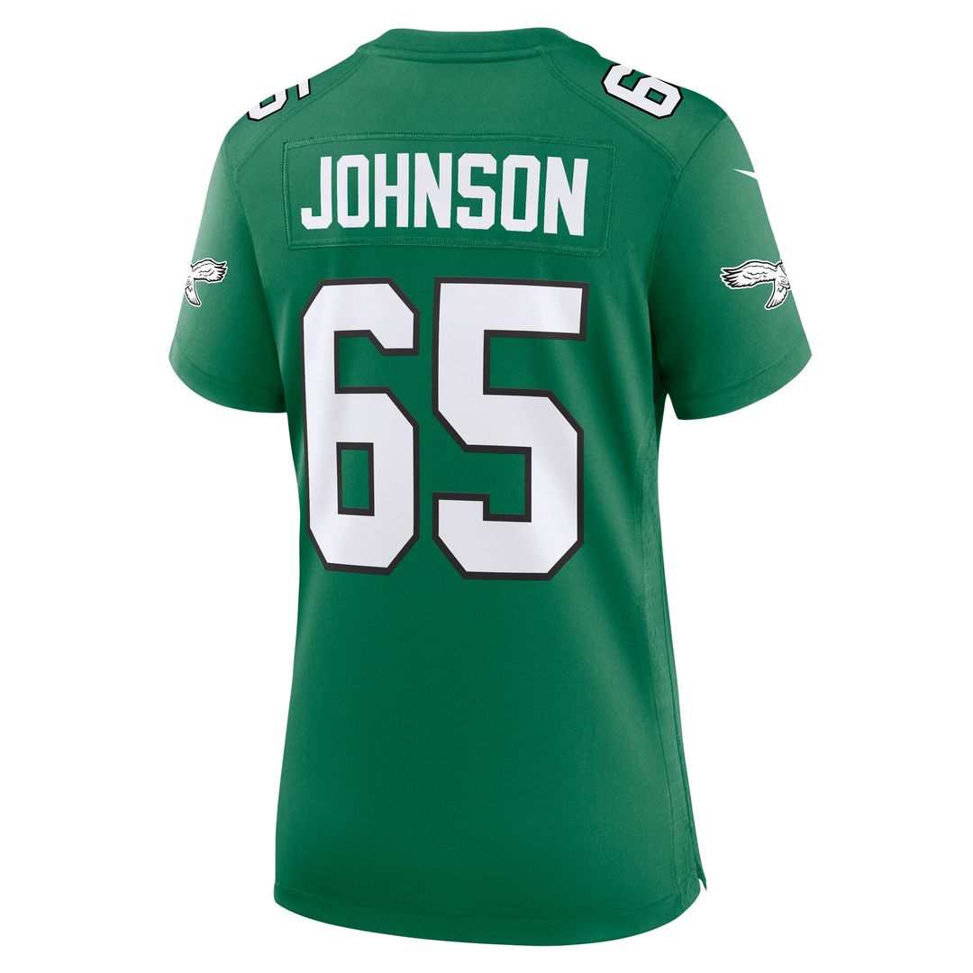 Lane Johnson Philadelphia Eagles Women's Alternate Game Jersey - Kelly Green