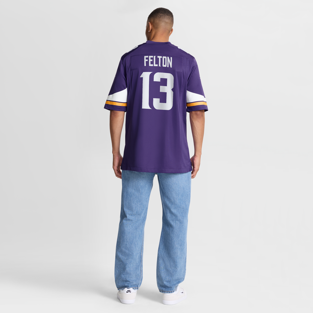 Tai Felton Minnesota Vikings Team Game Jersey - Purple