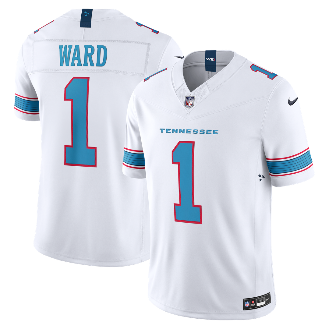 Cameron Ward Tennessee Titans Vapor F.U.S.E. Stitched Limited Jersey - Light Blue