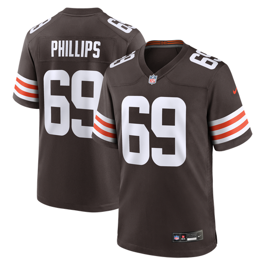 Tyre Phillips Cleveland Browns Team Game Jersey - Brown