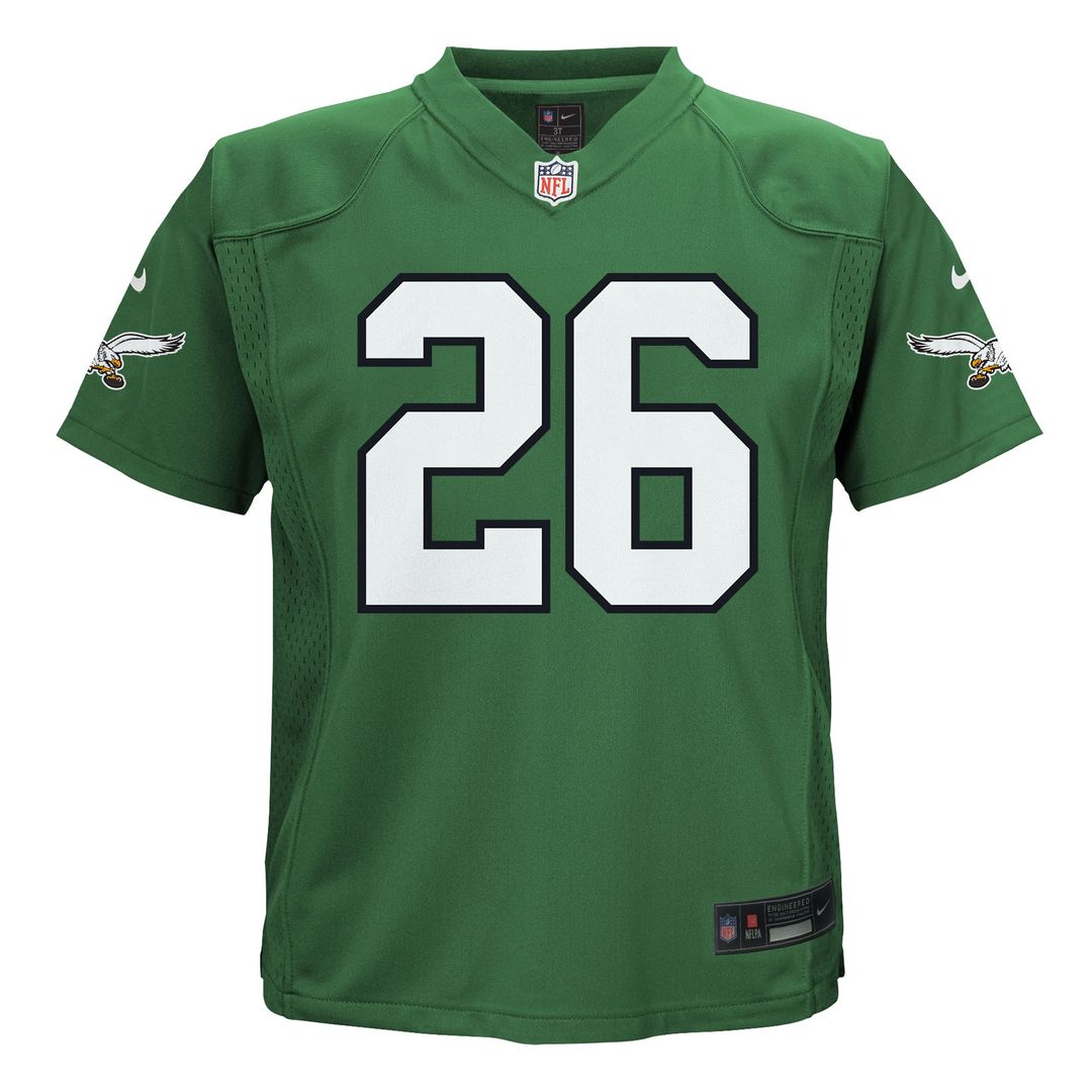 Saquon Barkley Philadelphia Eagles Toddler Game Jersey - Midnight Green