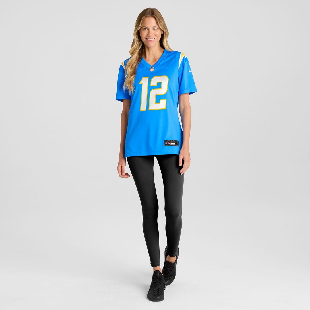 Derius Davis Los Angeles Chargers Women's Team Game Jersey - Powder Blue