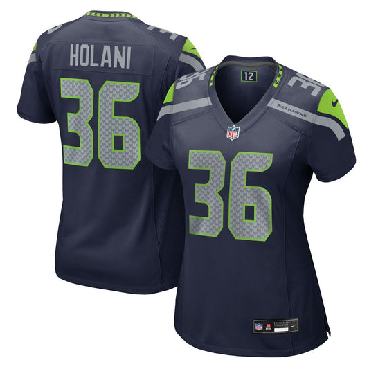 George Holani Seattle Seahawks Women's Team Game Jersey - College Navy