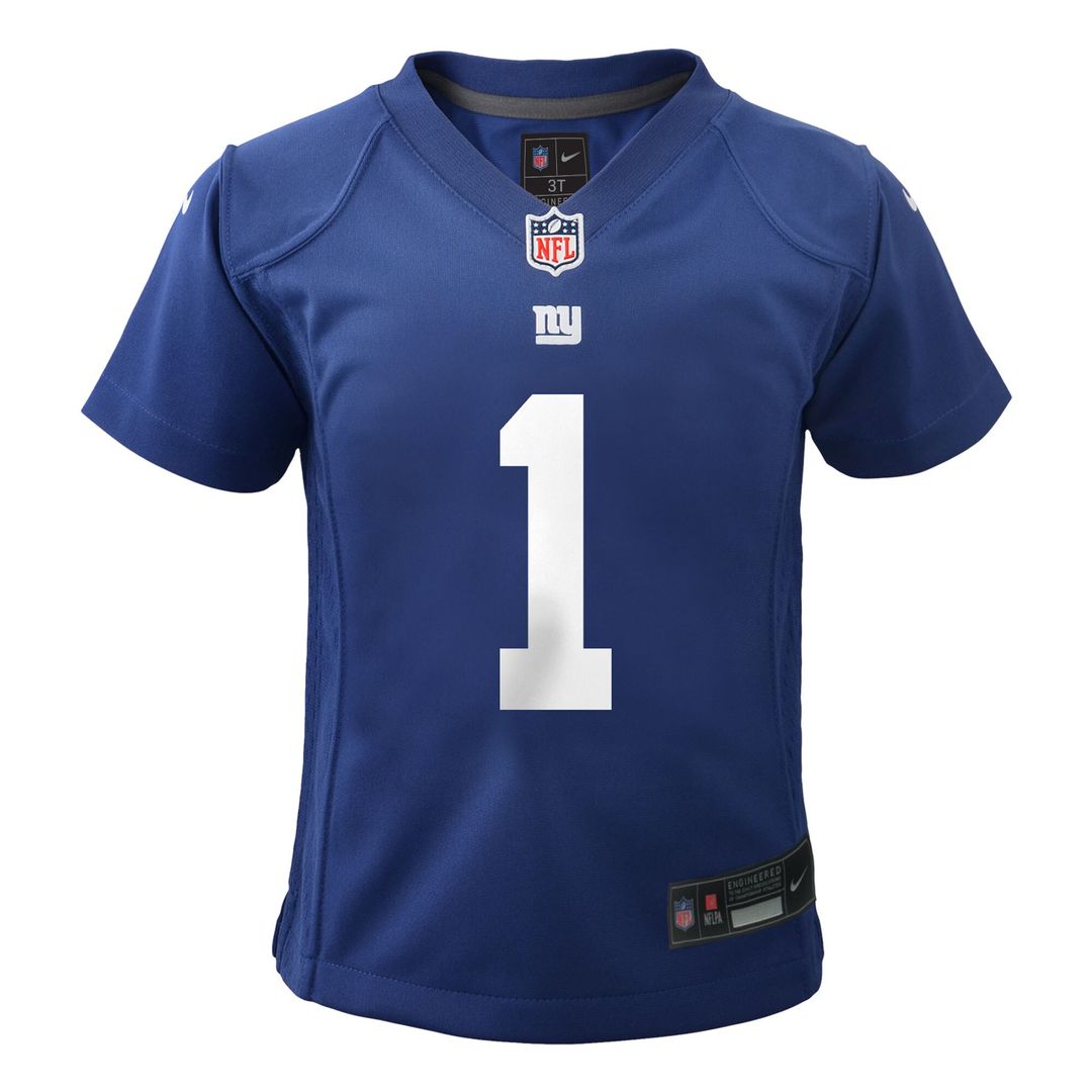 Malik Nabers New York Giants Preschool Team Player Game Jersey - Royal