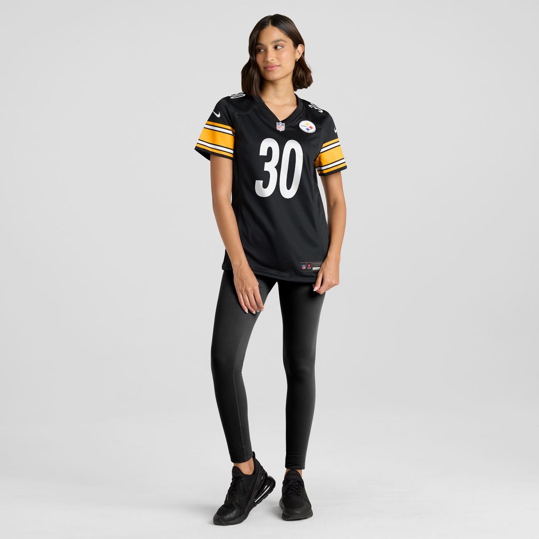 Jaylen Warren Pittsburgh Steelers Women's Game Player Jersey - Black