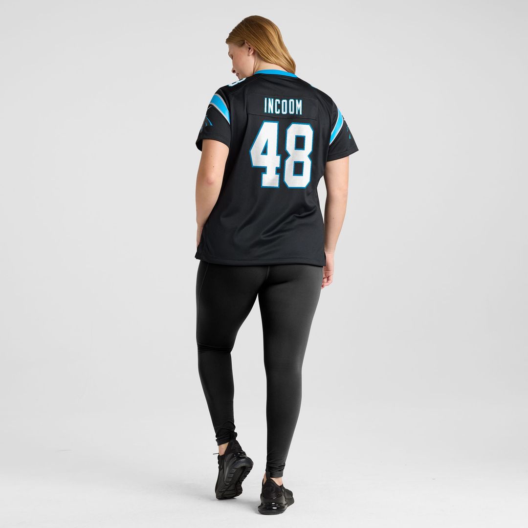 Thomas Incoom Carolina Panthers Women's Team Game Jersey - Black
