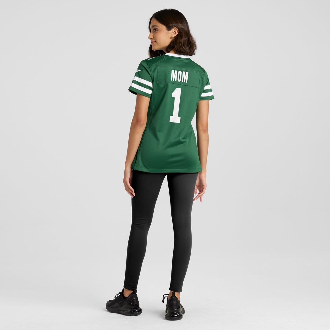 New York Jets Women's #1 Mom Game Jersey - Legacy Green