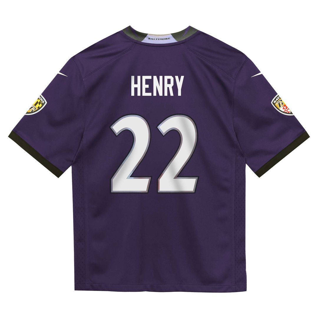 Derrick Henry Baltimore Ravens Toddler Team Game Jersey - Purple