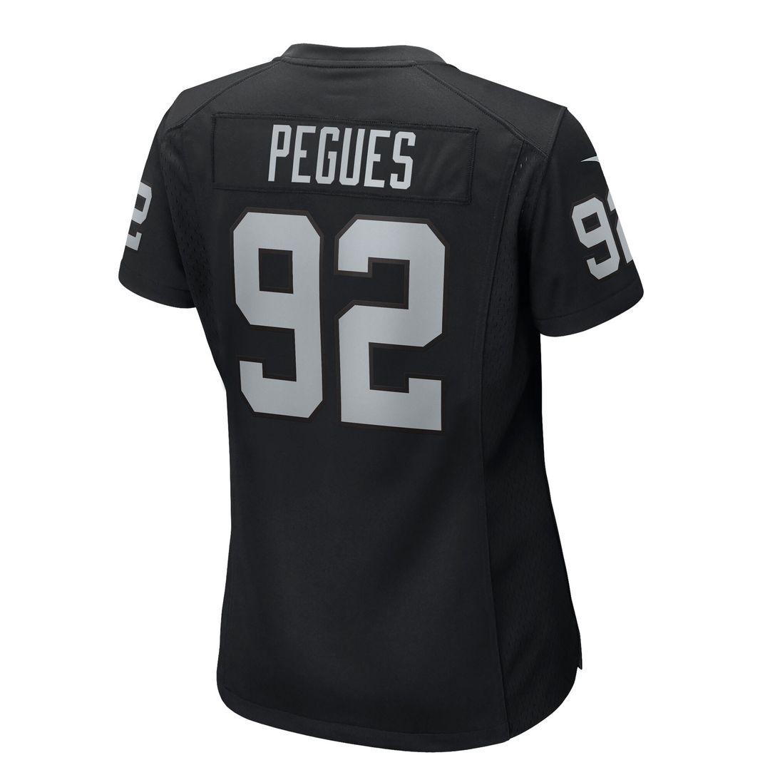 JJ Pegues Las Vegas Raiders Women's Team Game Jersey - Black